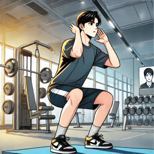 수준별 맨몸운동 스쿼트